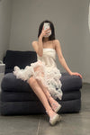 SWAYING/KNIT Bow Tube Top White SW22SST01 PS47
